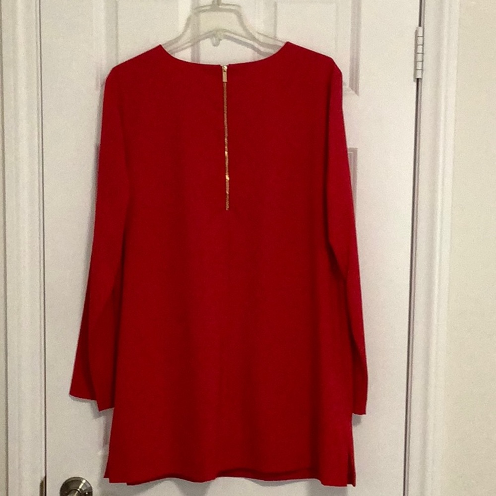 Calvin Klein Red Tunic Top - Picture 3 of 8